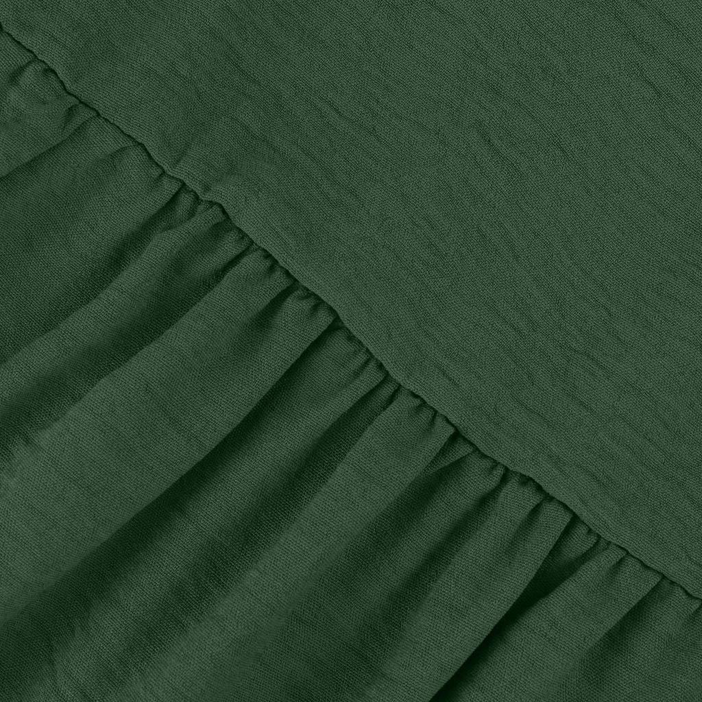 Женские летние повседневные однотонные платья с короткими рукавами и V-образным вырезом, многоуровневые платья с рюшами и трапециевидной формы с карманами