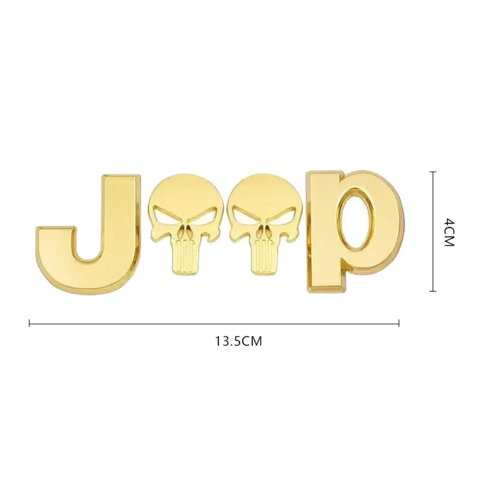 Автомобиль Задний Боковой 3D Металлический Значок Эмблема Наклейка Череп Наклейки Стайлинг Наклейки Декаль Для Jeep Cherokee Wrangler Багажник
