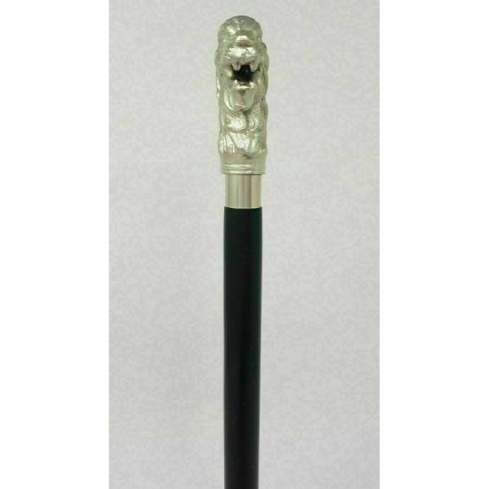 Деревянная трость-трость с ручкой из старинной латунной головы волка, винтажный стиль