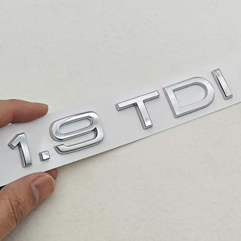 2026 3D ABS Car Letters Logo 1.9 TDI 2.0 TDI 2.8 TDI Badge Rear Trunk Sticker Decals For 4YTE A3 A4 A5 A6 Q2 Q3 Q5 Auto Accessories