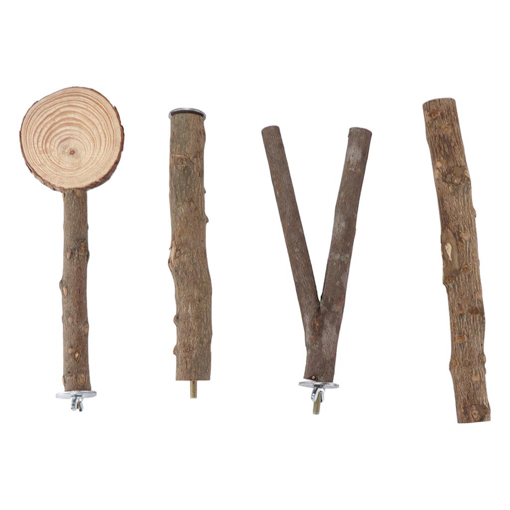 Набор палочек для подставки для птиц. Безопасная стабильная деревянная подставка для попугая. Набор платформ для подставок для птиц.