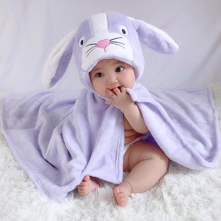 Детская одежда Банное полотенце с капюшоном Халат из коровы Плащ с мультяшными животными Фланелевое банное полотенце Одеяло.