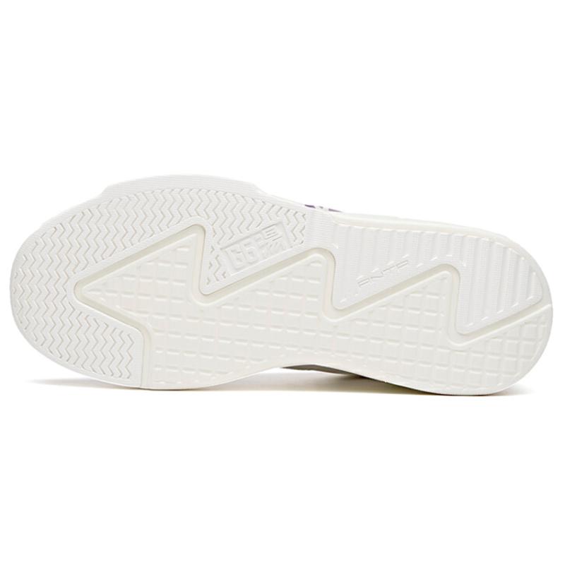 Anta G6 износостойкие высокие кеды для скейтбординга женские белые с фиолетовым 122128089-1