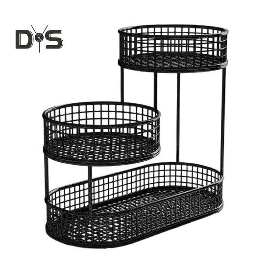 Корзина для фруктов на кухню, многоярусное хранилище, контейнер для хранения, многоярусная фруктовая чаша, проволочная корзина, органайзер для овощей, закусок, картофеля, лука