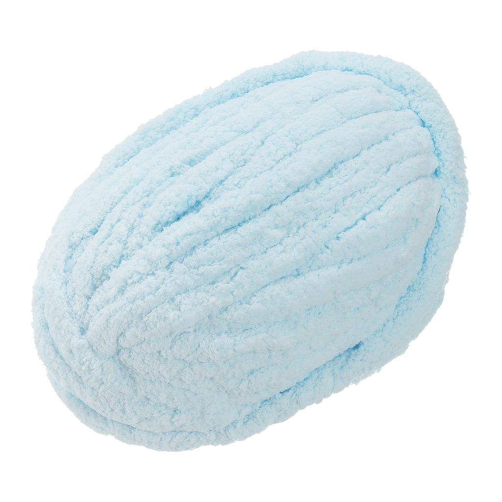 Объемная пряжа Полиэстеровая пряжа для пледа, Пряжа толстая шениловая ручной вязки для вязания крючком пледов, сумок, шарфов, шапок 27 м x 2 см