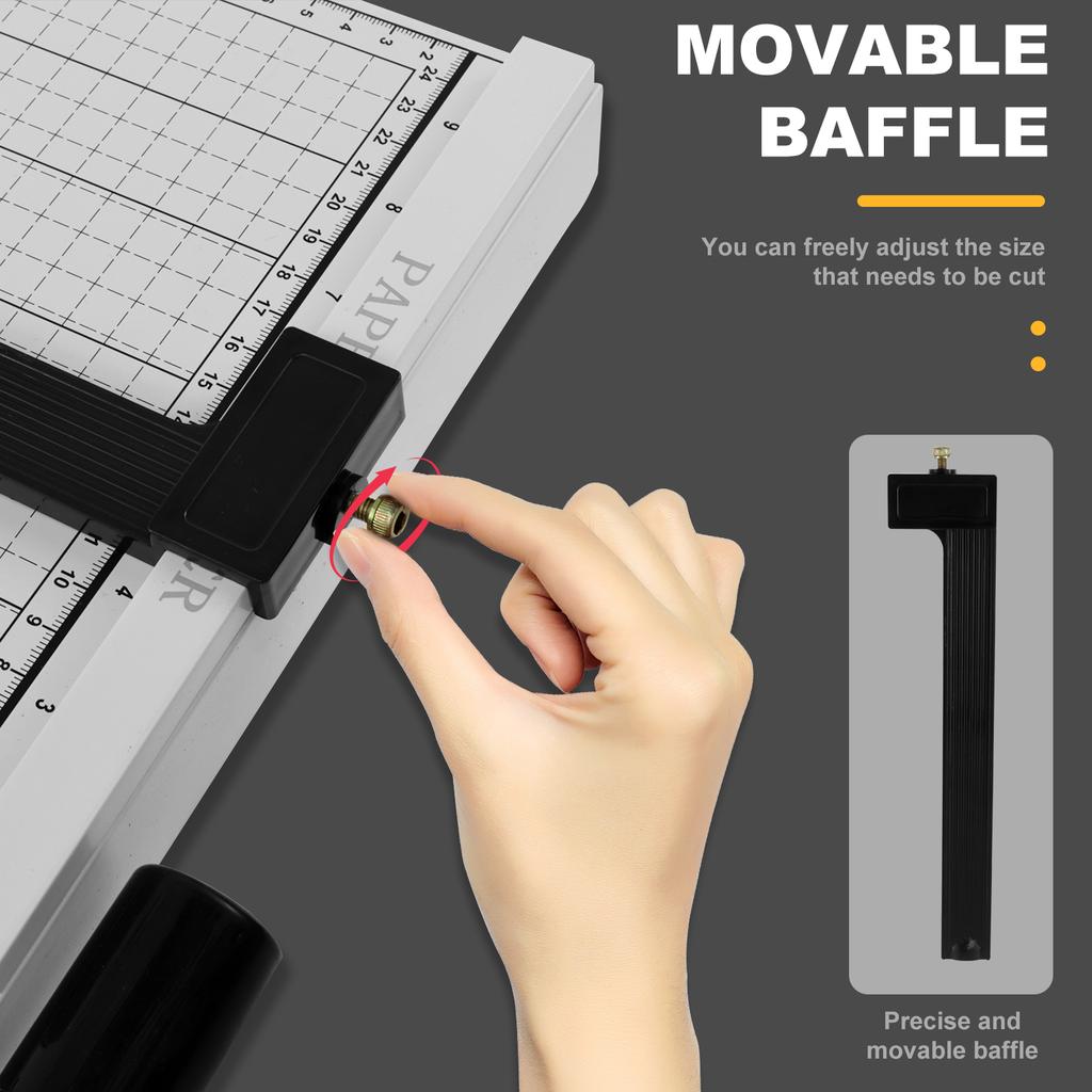 Инструмент для резки бумаги Металлическое лезвие Машина Резак для бумаги С блокировкой лезвия Для плотной бумаги Открытки Поделки Офисные принадлежности