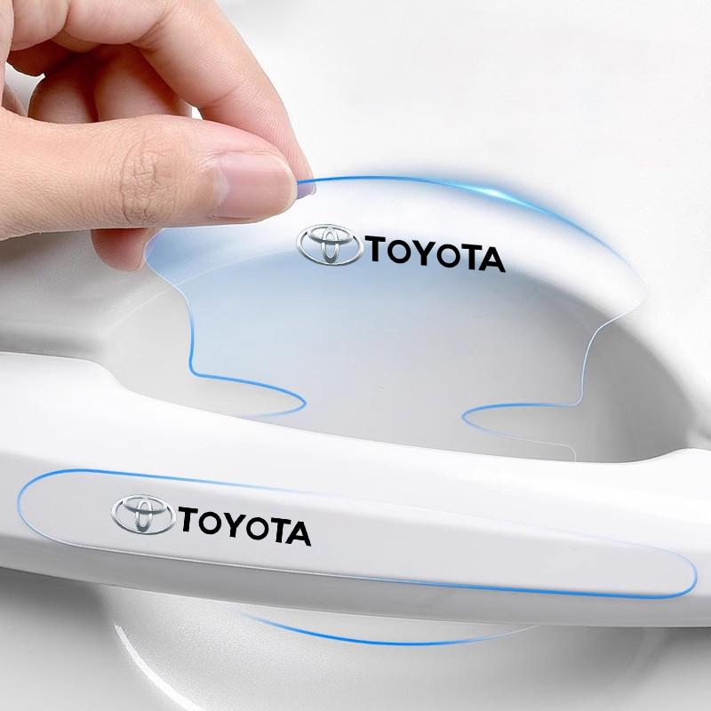 VTHD8 For Toyota Supra Alphard 86 8Pcs Car Door Bowl Handle Protective Sticker Anti-collision Strip Mirai Prado Vellfire Crown Sequoia