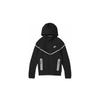 Full Zip Hoodie Nike Sportswear Tech Fleece Windrunner Black Bemis Silver