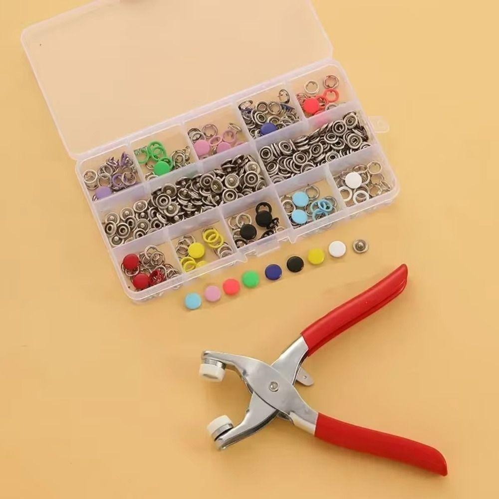 100Pcs Thickened Snap Five Claw Buckle Clamp Set Metal Buttons Press Button Studs Kits Shoes