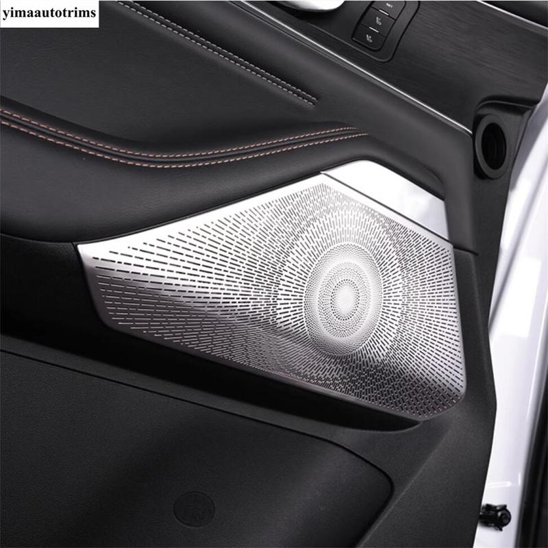 For Changan UNI-K UNIK  - 2024 Car Side Door Audio Speaker Sound Horn Frame Cover Trim Stainless Steel Interior Accessories