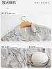 Paibangnu Women's Pure Cotton Long-Sleeved Sleepwear Set with Chest Cushion