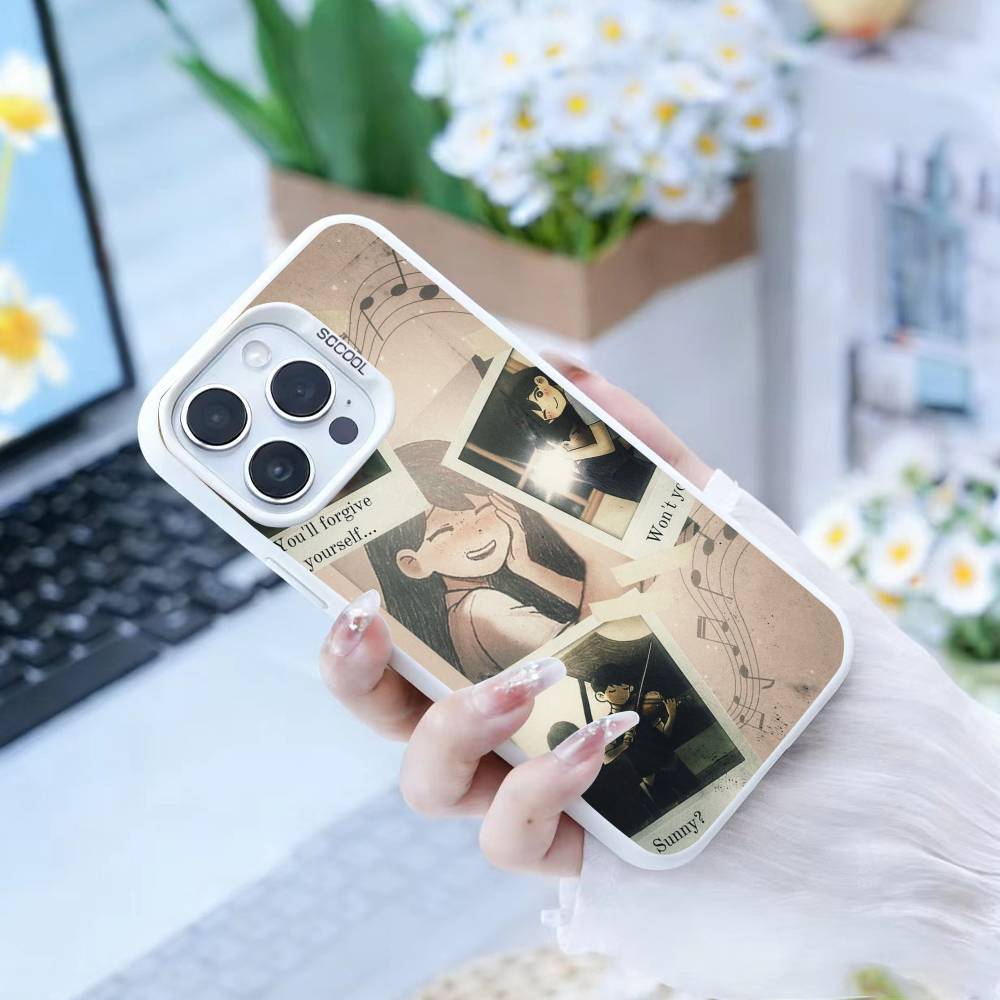 Чехол для телефона O-Omori Gam для iPhone 16 17 15 14 12 13 Pro Max Белый Цвет Ударопрочный Чехол