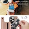 Кожаный чехол-книжка с двойной кнопкой для iPhone 16e 16 15 14 13 12 11 Pro Max со слотом для карт и подставкой