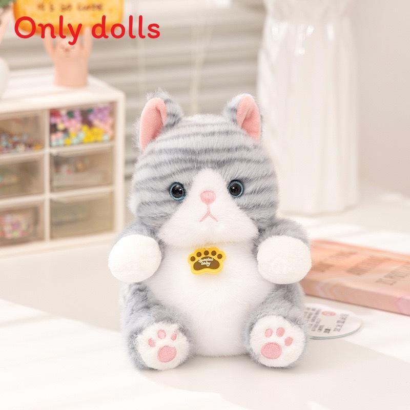 Cute Kittens Rabbits Raccoons And Panda Plush Dolls With Design Embroidery