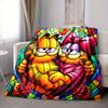 Custom 1pc Garfield's Name Got Blanket, Soft And Comfortable Blanket, Casual Warm, Camping Travel Blanket, Birthday Gift Q91263