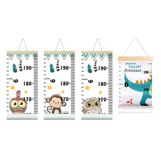 Детский ростомер с животными для детской комнаты, яслей, спальни, настенный