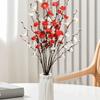 6PCS Plastic Artificial Plum Branches Lifelike Fake Silk Flower  Wedding Ceremony