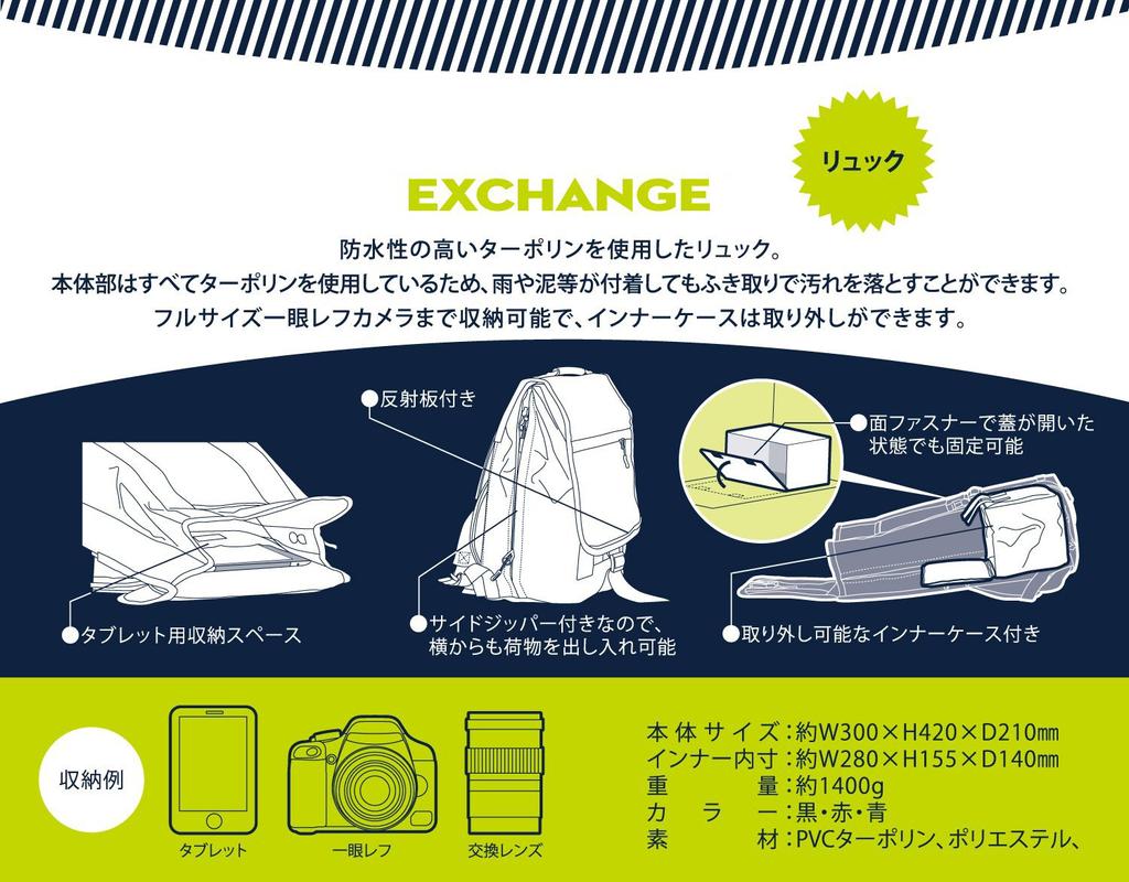 Aosta Рюкзак-камера EXCHANGE 6.1 л Синий WRRK01-BL