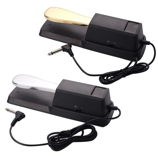 Электрическое пианино сустейн-педаль Нескользящий разъем 6,5 мм, универсальное электрическое цифровое пианино, металлическая педаль, аксессуары для музыкальных инструментов