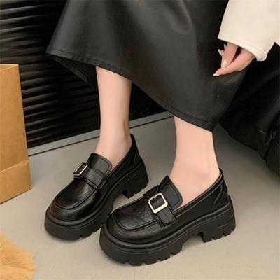 Модные туфли в британском стиле в стиле «лолита» для женщин, колледжа, кожаные мокасины на платформе для девочек, японские оксфорды в стиле Jk, туфли на толстой подошве