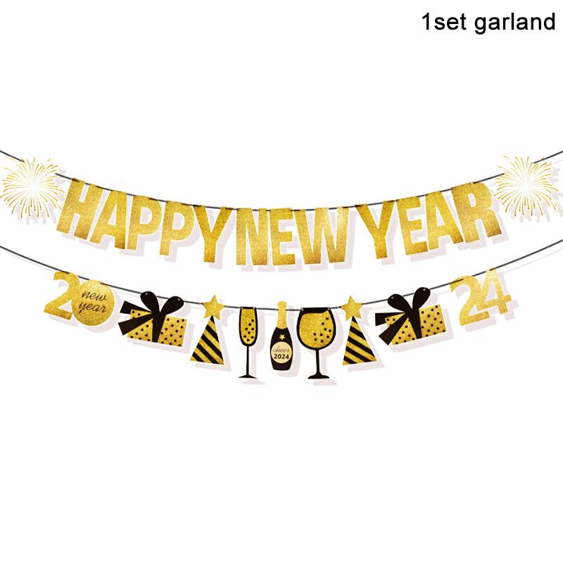 Новый год 2024 Цифровые фольгированные шары С Новым годом Канун Нового года Вечеринка Сувениры Принадлежности Гирлянда Фотобутафория Рождественские украшения Навидад