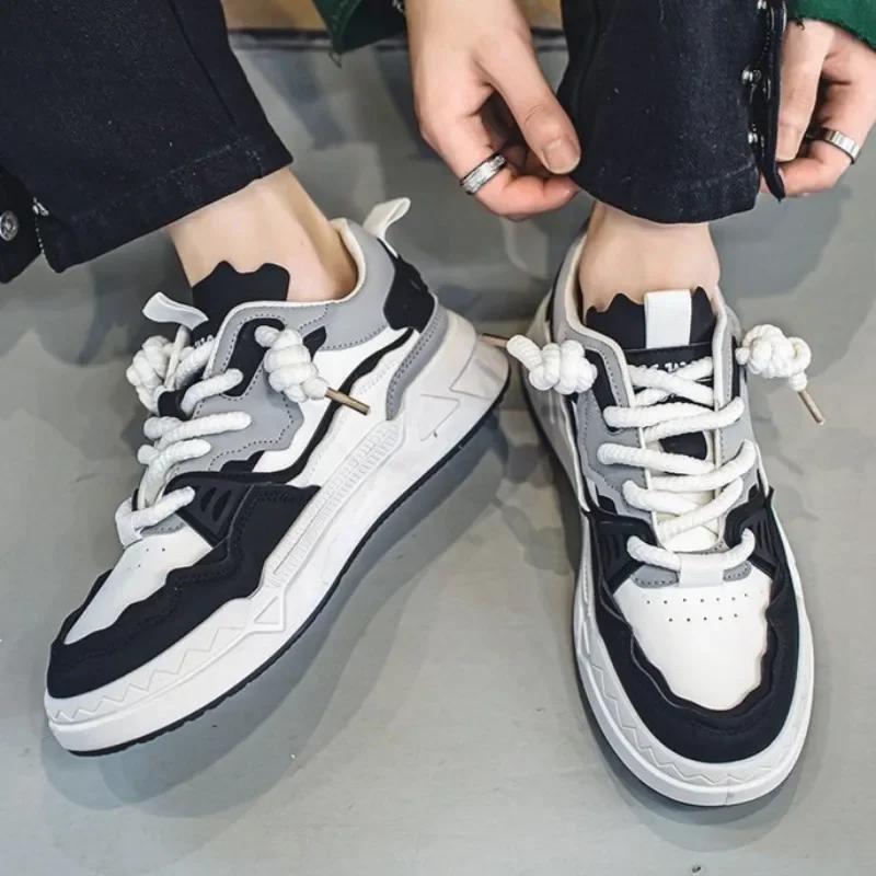 Модные мужские кроссовки 2025 Модная повседневная обувь Платформа Дышащие спортивные беговые кроссовки Тренд Уличная обувь