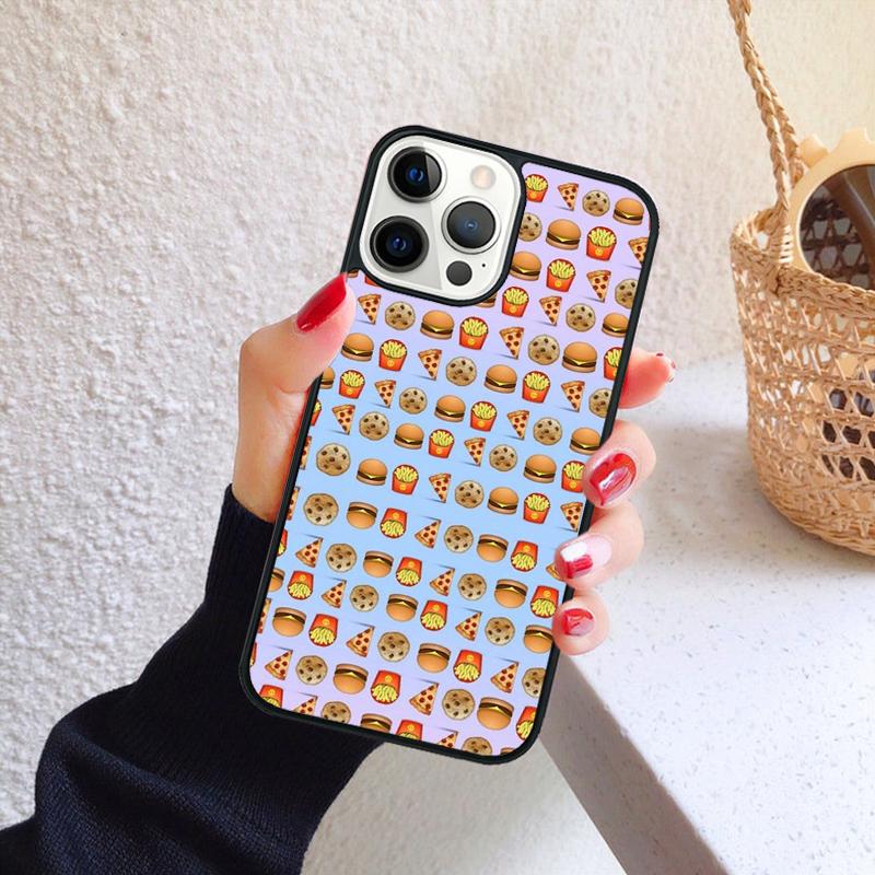 PIZZA ХОТ-ДОГ Пончики Торт Чехол для Телефона для iPhone 17 Air 16 PRO MAX 15 14 PLUS 11 12 13 Задняя Крышка Fundas Shell
