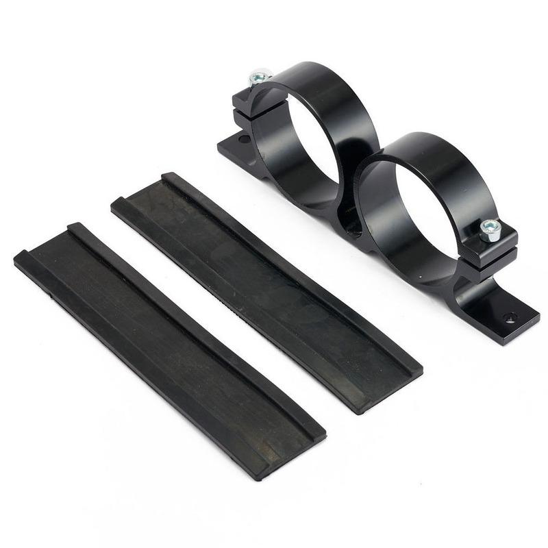 Aluminum Car Dual Twin Fuel Pump Mount Bracket 60MM & Fuel Filter Clamp Mounting Bracket Holder 60mm Cradle For Car Modified