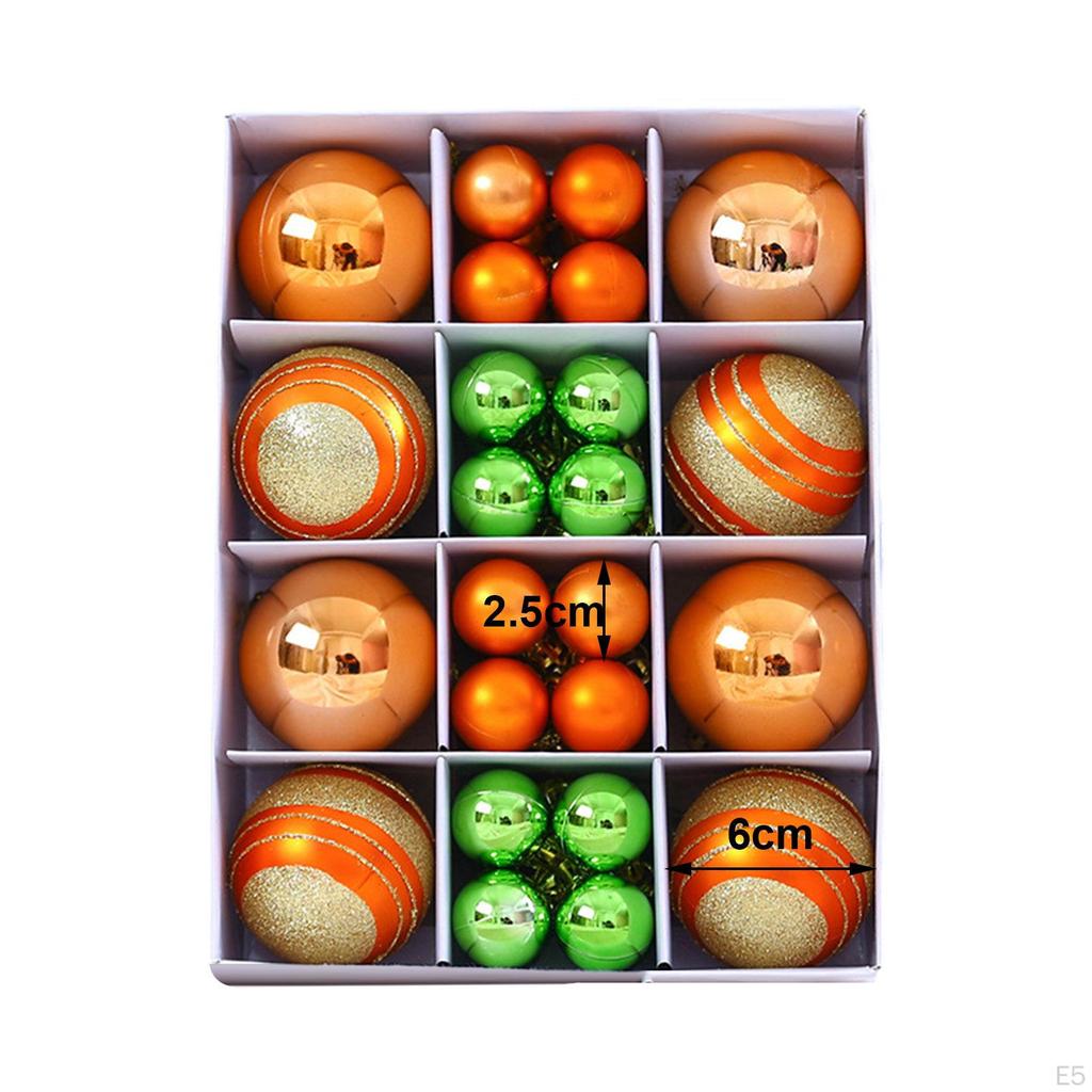 40 шт. Рождественские шары, набор украшений, подвески, капли, многоразовый рождественский декор для вечеринок