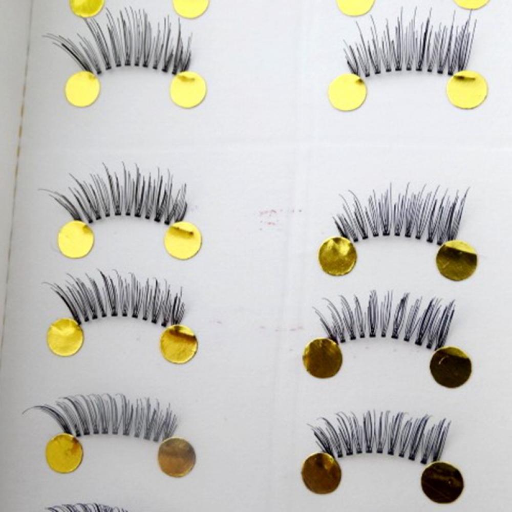 10 Pairs Cosmetic Makeup Tool Black Natural Fake Half Corner False Eyelashes Mini