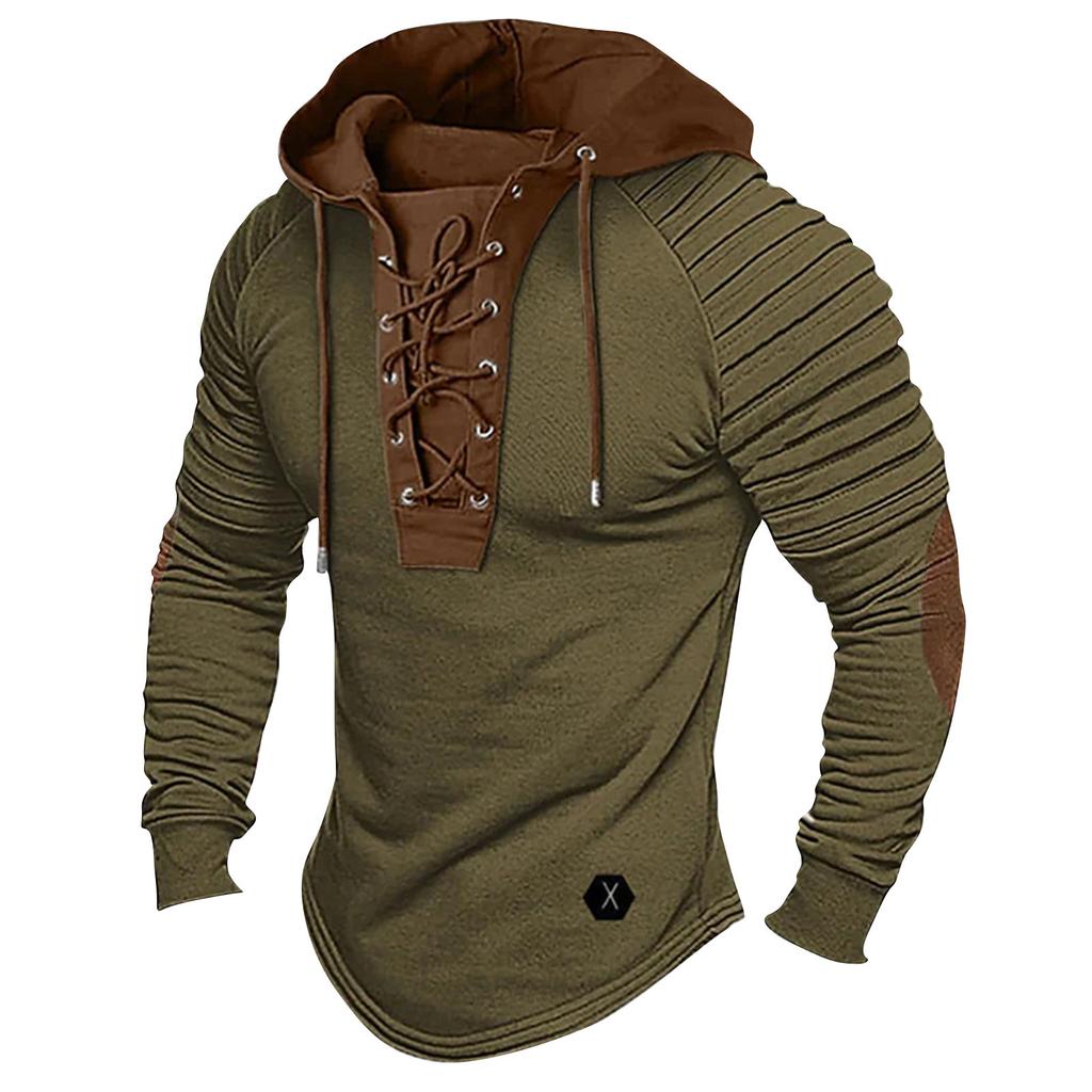 Мужская модная спортивная приталенная футболка с длинным рукавом и круглым вырезом