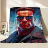 Celebrity AArnold SSchwarzenegger Throw Flannel Throw Blanket Suitable for Sofa Living Room Bedroom