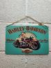 Металлическая жестяная табличка Постер мотоцикла Harley Davidson Ретро Настенное искусство Декор для дома
