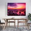 Landscape Pictures Seascape Posters Sunrise Sunset Canvas Painting Sky Fire Cloud Wall Art for Living Room Home Decor Cuadros No Frame