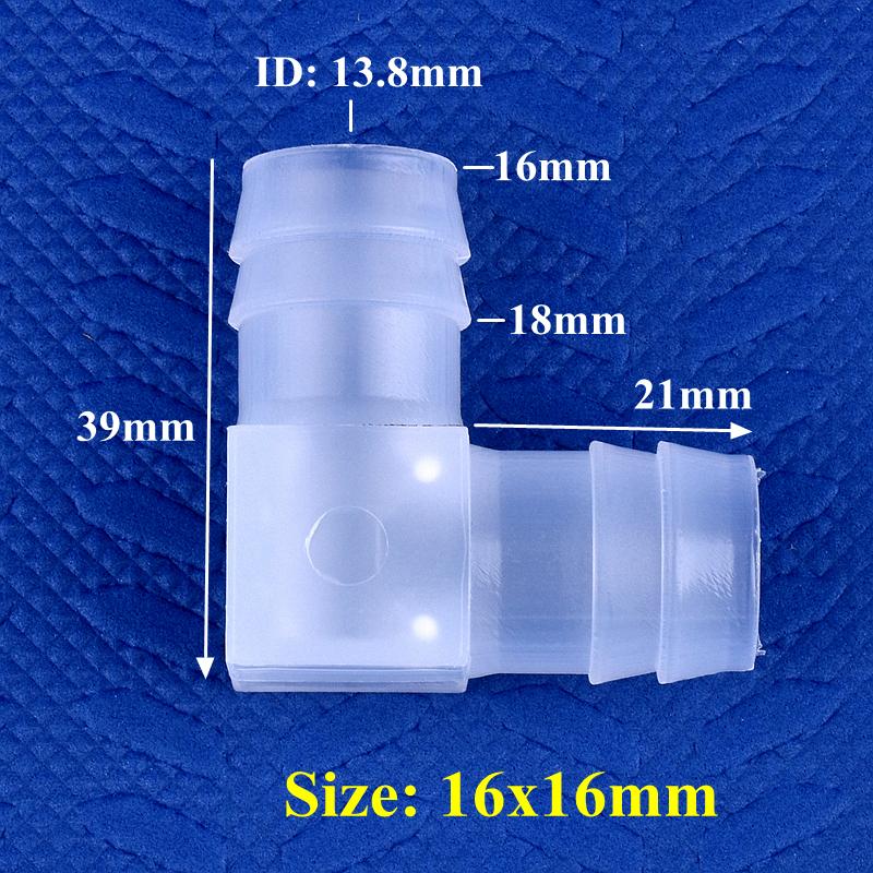10 шт. 4~25 мм полипропиленовые угловые соединители, фитинги для аквариума, воздушный насос, аэратор, 90-градусное колено, садовое орошение, медицинские шланговые соединения