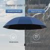 12-Rib Reinforced Folding Umbrella for Men & Women - Dual-Use Sun & Rain Protection, Customizable for Advertising