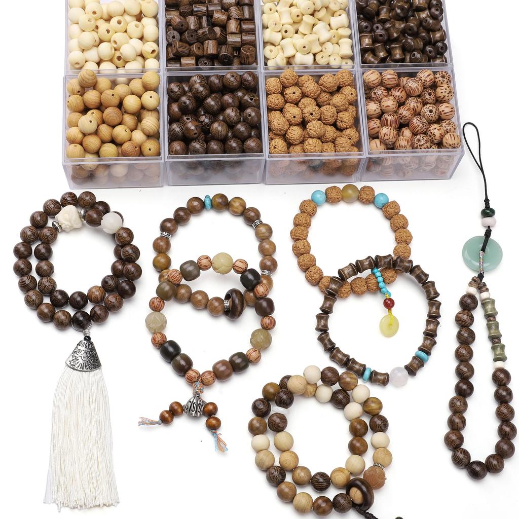 Натуральный Деревянный Тон Свободные Бусины для DIY Изготовления Ювелирных Изделий - Идеально подходят для Браслетов и Ожерелий