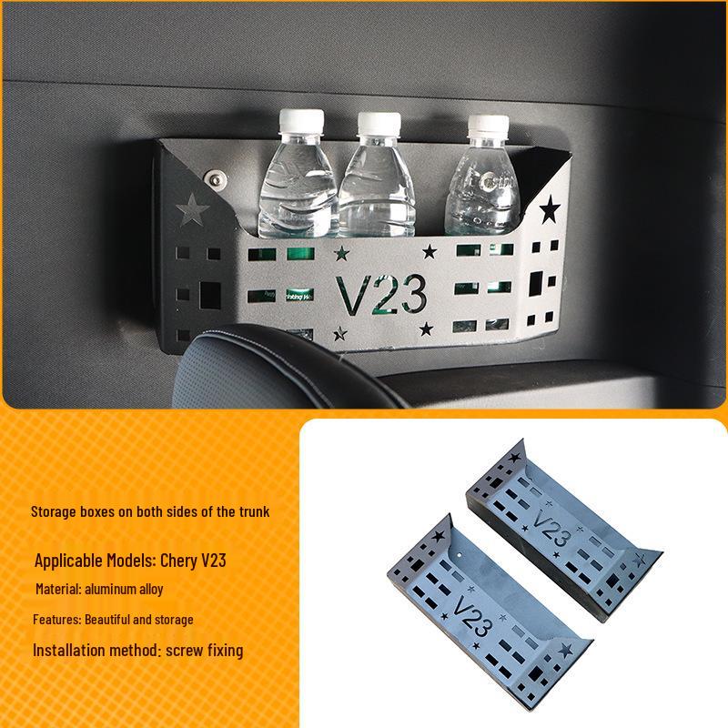 Chery V23 Trunk Aluminum Alloy Side Compartment Storage Box