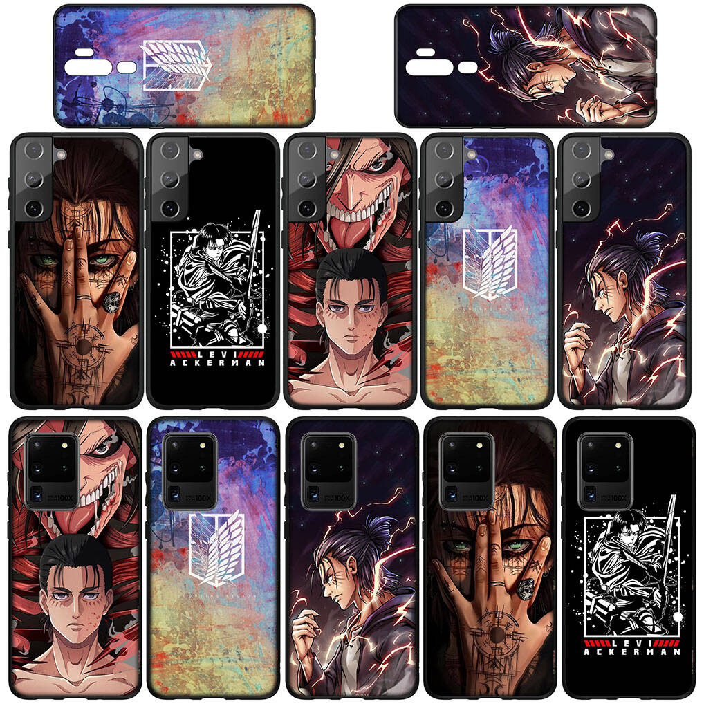 Для Samsung Galaxy S25 S24 S23 iPhone 17 16 15 Xiaomi Redmi Note 14 13 12 Plus Pro Max XR A57 Чехол для телефона Аниме Атака Титанов Леви OPPO Huawei Чехол