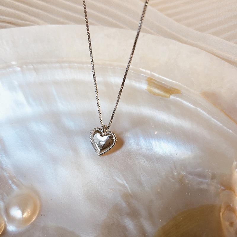 Ожерелье Love Xiaohongshu Blogger Sweet Peach Heart Подвеска Цепочка на ключицу