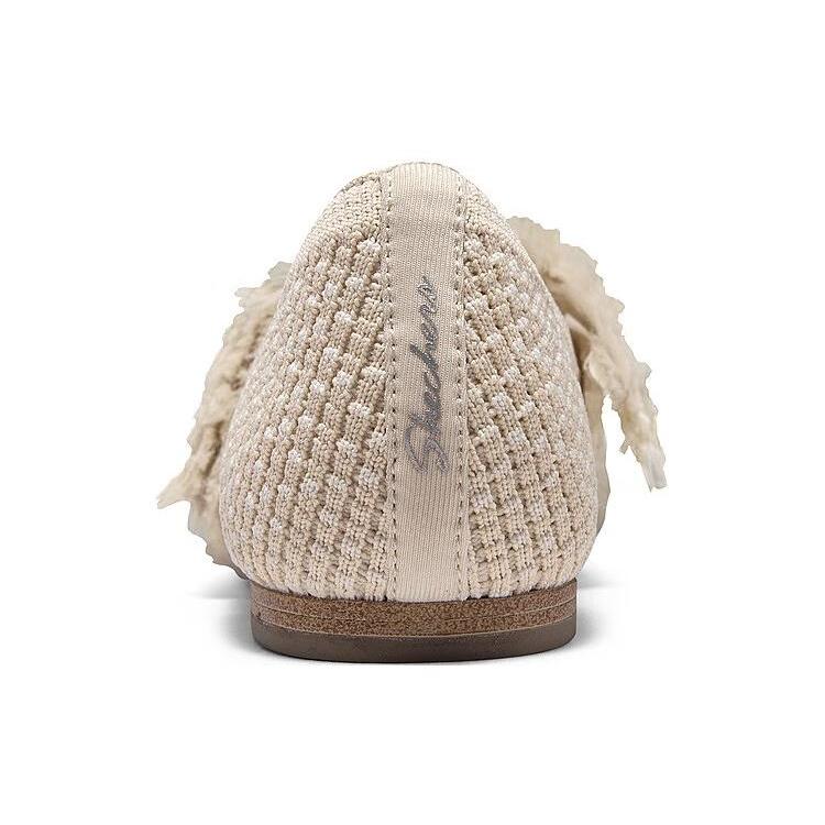Skechers CLEO SNIP Ткань Удобные Низкие Повседневные Туфли Женские Бежевые 158676-NAT