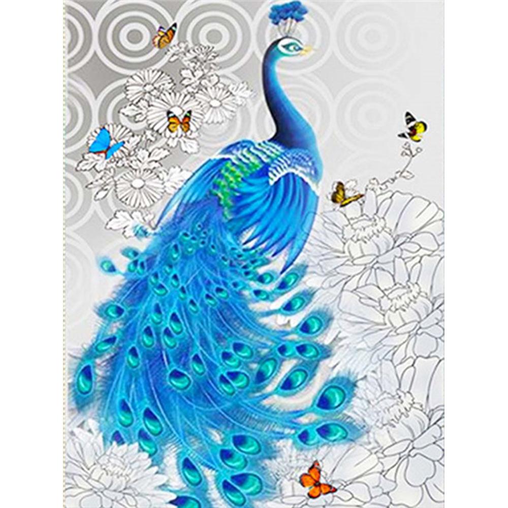 DIY Diamond Painting Kit Animal Diamond Embroidery Cross Stitch Peacock Pictures Of Rhinestones Mosaic Decortion