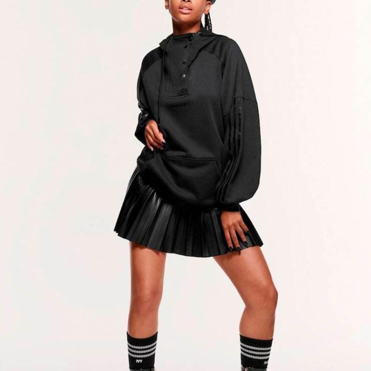 adidas Толстовка с воротником-стойкой Ivy Park (Все гендерные) Черная уличная одежда унисекс IK9647