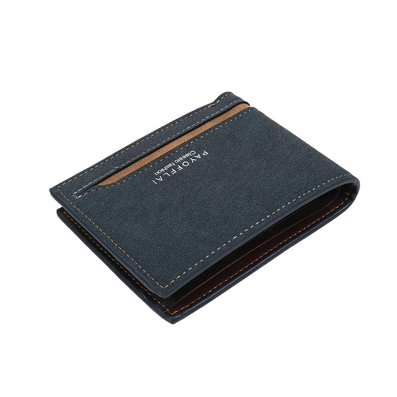 Винтажный мужской модный деловой короткий кошелек с отделениями для карт, многофункциональный мягкий держатель для кредитных карт из ПУ, кошельки, зажим для денег