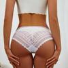 Women's Seamless Hollow Out Panties Cotton Crotch Breathable Briefs Ladies Transparent Lingerie Underwear