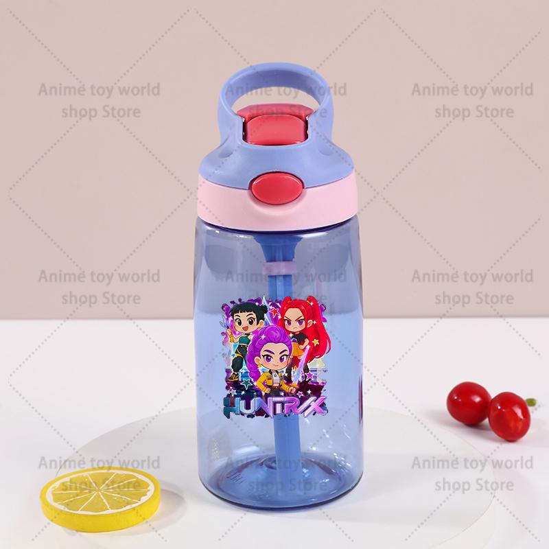 Kpop Demon Hunter Sports Water Bottle Leak Proof Colorful Cup Drinking for Outdoor Women Men Travel Portable Gym Fitness Jugs