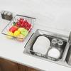 Adjustable Stainless Steel Sink Dish Plate Drain Rack Expandable Drying Basket Fruit Bowl Drainer Holder Kitchen Storage