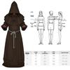 Medieval Monk & Wizard Costume - Halloween Grim Reaper Robe for Cosplay & Role-Playing