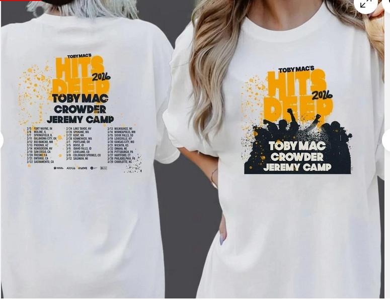 Hits Deep Tour 2026 Tobymac Hits Deep Concert Unisex TShirt