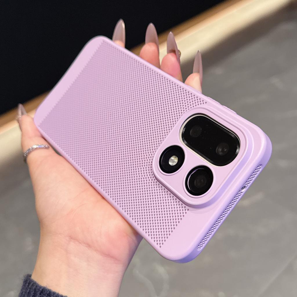 Дышащий Тонкий ПК Чехол для телефона с отводом тепла Для Oneplus 15 13 12 T R ACE 5 3 Защита стеклянной линзы пленкой Охлаждающая сетчатая крышка